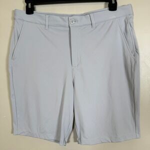 Graham Luxe Trace Golf Shorts Mens 36 Gray Performance Stretch Activewear Casual